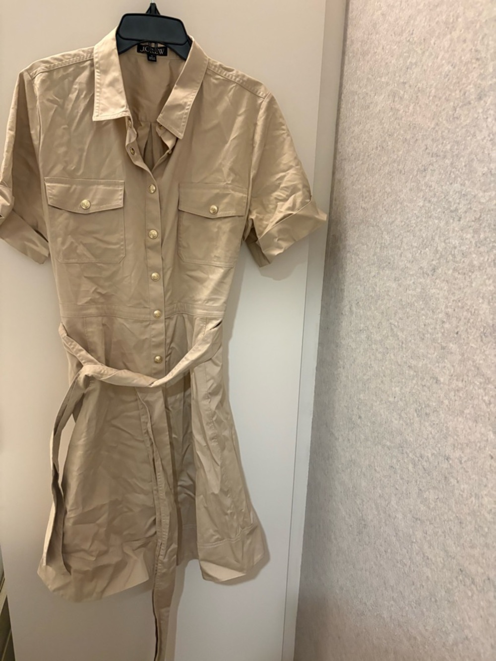 J. Crew Shirtdress in Lightweight Chino. Size 16. Like New.